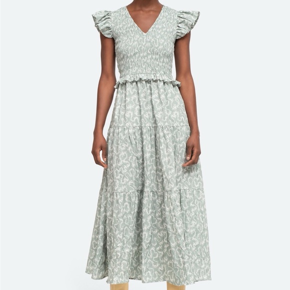 Sea New York Sage Ruffle Maxi Dress - Picture 1 of 2